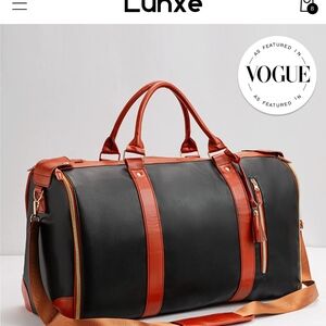 Luxxel Duffel Bags Black and Brown with Timeless Design